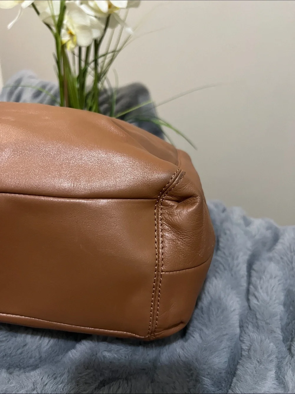 COACH Colette Brown Leather Hobo Shoulder Bag Retail $398 EUC